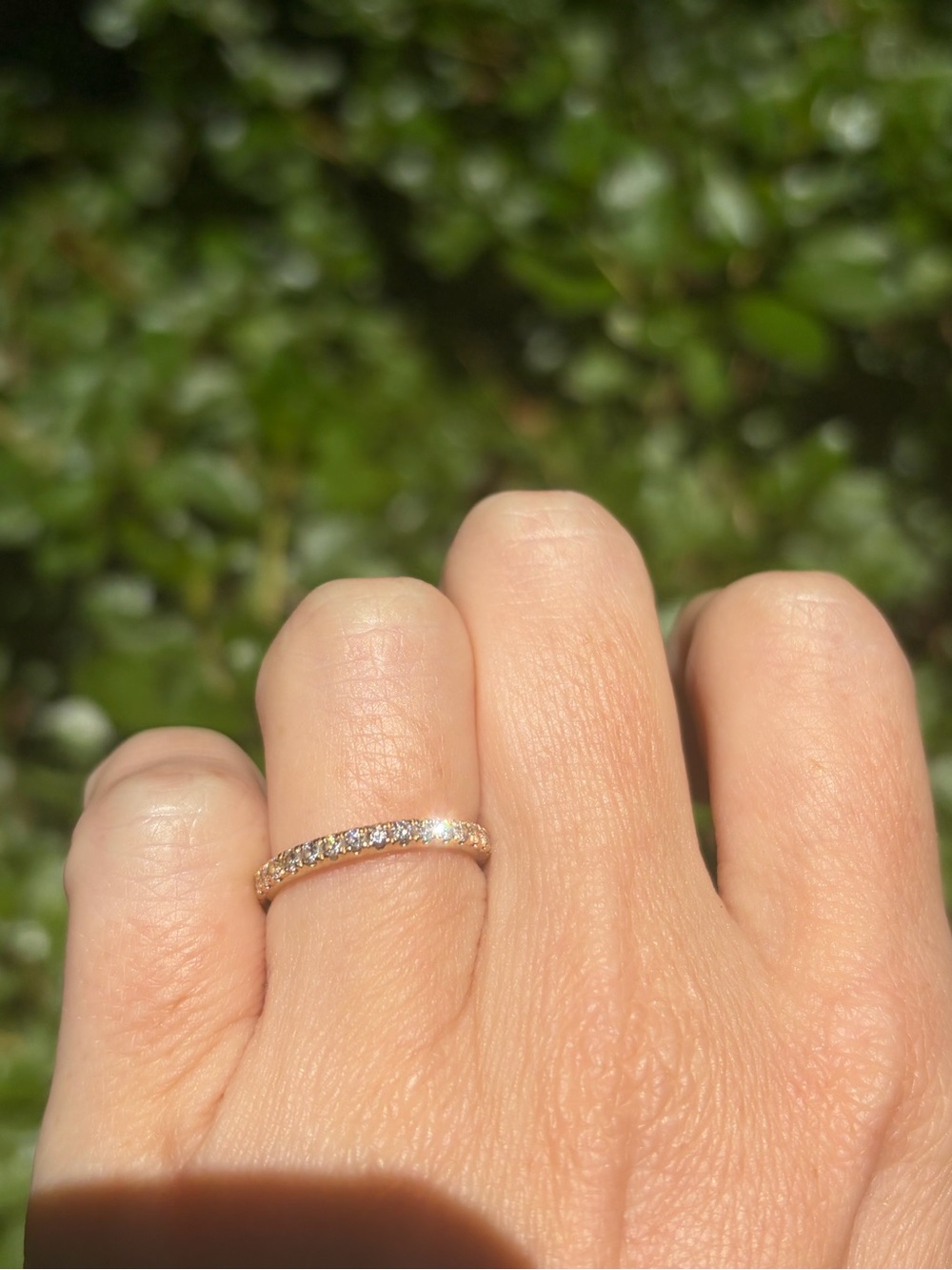 Elegant 14K Gold Diamond Eternity Band Ring